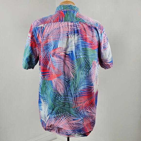 Pacsun Men's Tropical Button-up Palm Leaves Print Multicolor Shirt | XL - Picture 5 of 14